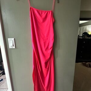 Vibrant Pink Slip Dress